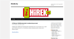 Desktop Screenshot of ihirek.hu